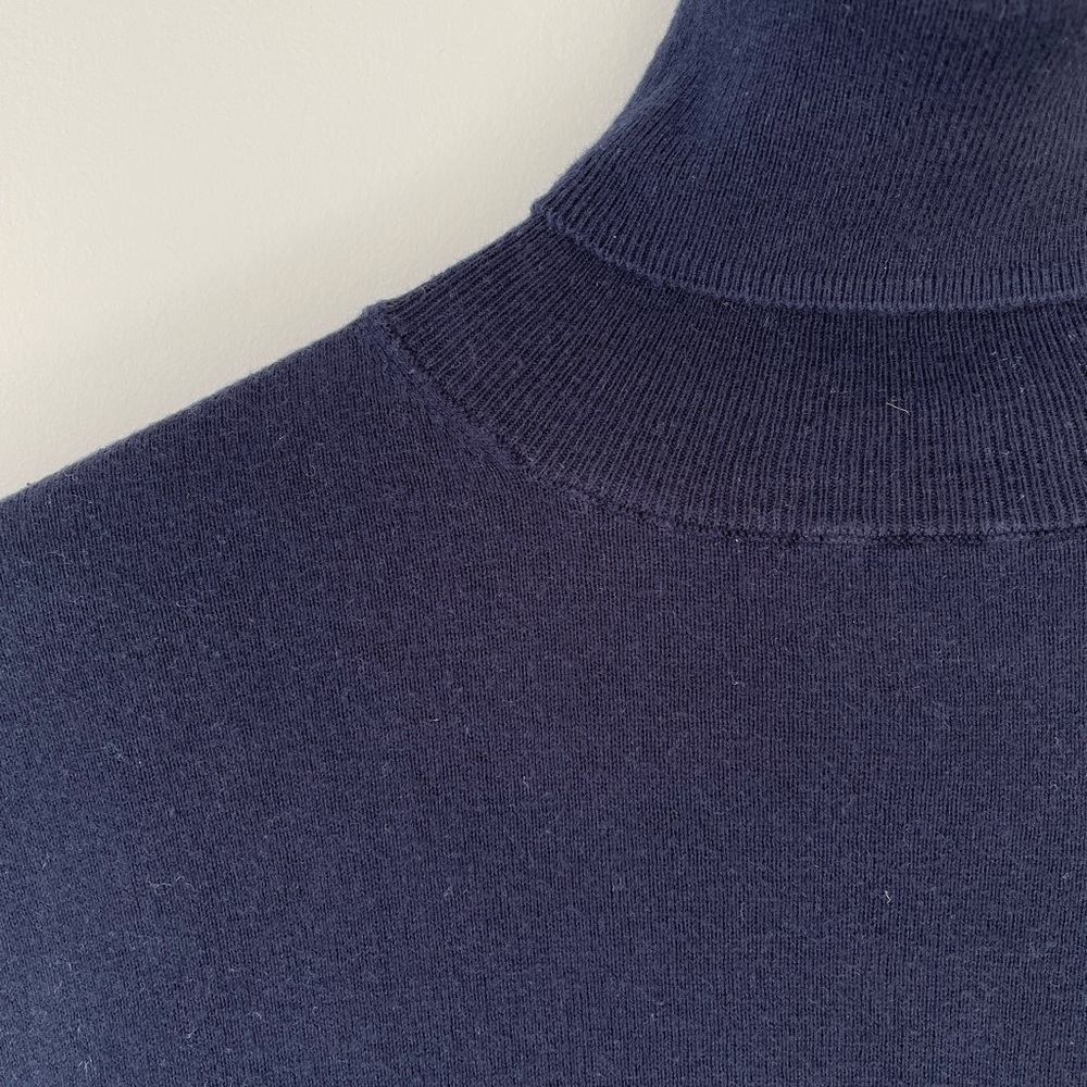 Massimo Dutti Men’s Midnight Blue Turtleneck Sweater